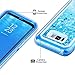 Coolden Floating Glitter Case for Galaxy S8 Plus, Luxury Sparkle Bling Quicksand Cover Shockproof Bumper Dual Layer Anti-Drop PC Frame TPU Back for Samsung Galaxy S8 Plus (Blue)