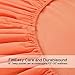 TASTELIFE 105 GSM Deep Pocket Bed Sheet Set Brushed Hypoallergenic Microfiber 1800 Bedding Sheets(Coral,Queen)