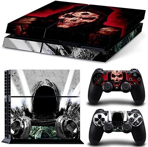 Vinyl Decal Protective Skin Cover Sticker for Sony PS4 Console And 2 Dualshock Controllers #04