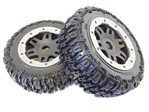 King Motor Truck Pioneer Front Wheels (set of 2) Fits King Motor T1000, T1000GT, T2000 trucks, HPI 5T, SC Rovan Terminator and other bajas - Thumbnail 5