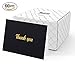 Thank You Cards with Envelopes - 100 Thank You Notes for Business, Weddings, Professional use, Graduation, Birthday, Baby Showers, Engagement, Funeral | Bulk Black Thank You Notes Gold Foil Print