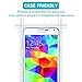 HPTech Galaxy S5 Screen Protector - (2-Pack) for Samsung Galaxy S5 Tempered Glass Screen Protector Bubble Free 9H Hardness with Lifetime Replacement Warranty