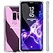 Galaxy S9 Plus Case,Crystal Clear Hard Thin Hybrid Cute Protective Armor Anti-Slip Shockproof Scratch Resistant Flexible Silicone Bumper Frame, Solid Back Cover for Samsung Galaxy S9 Plus, Transparent