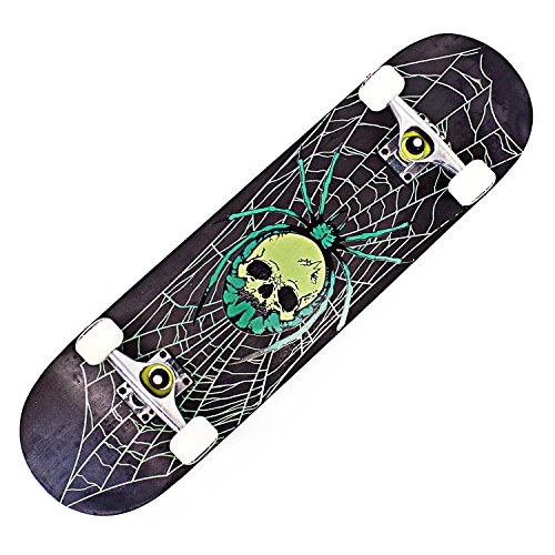 OneHype - Pro Complete Skateboard Skull Spider 31" x 8 inch 