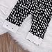 Newborn Baby Girl Boy Top Romper+Pants Leggings Hat Outfits Set (0-3 Months, White&Black)