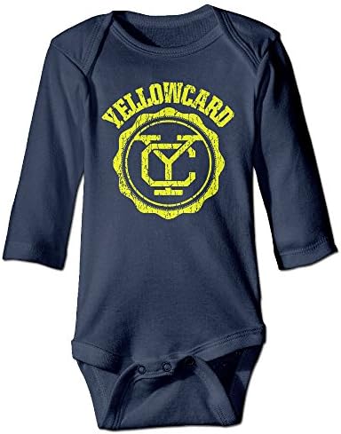 ZHEME Yellowcard Band Logo Long Sleeve Romper Vest For 6-24 Months Infant