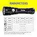 Diving Light, Waterproof Scuba Dive LED Flashlight 18650 with Cree XPL 3000K Warm White 5 Modes 1000 Lumens Underwater 150m/164yd with Battery