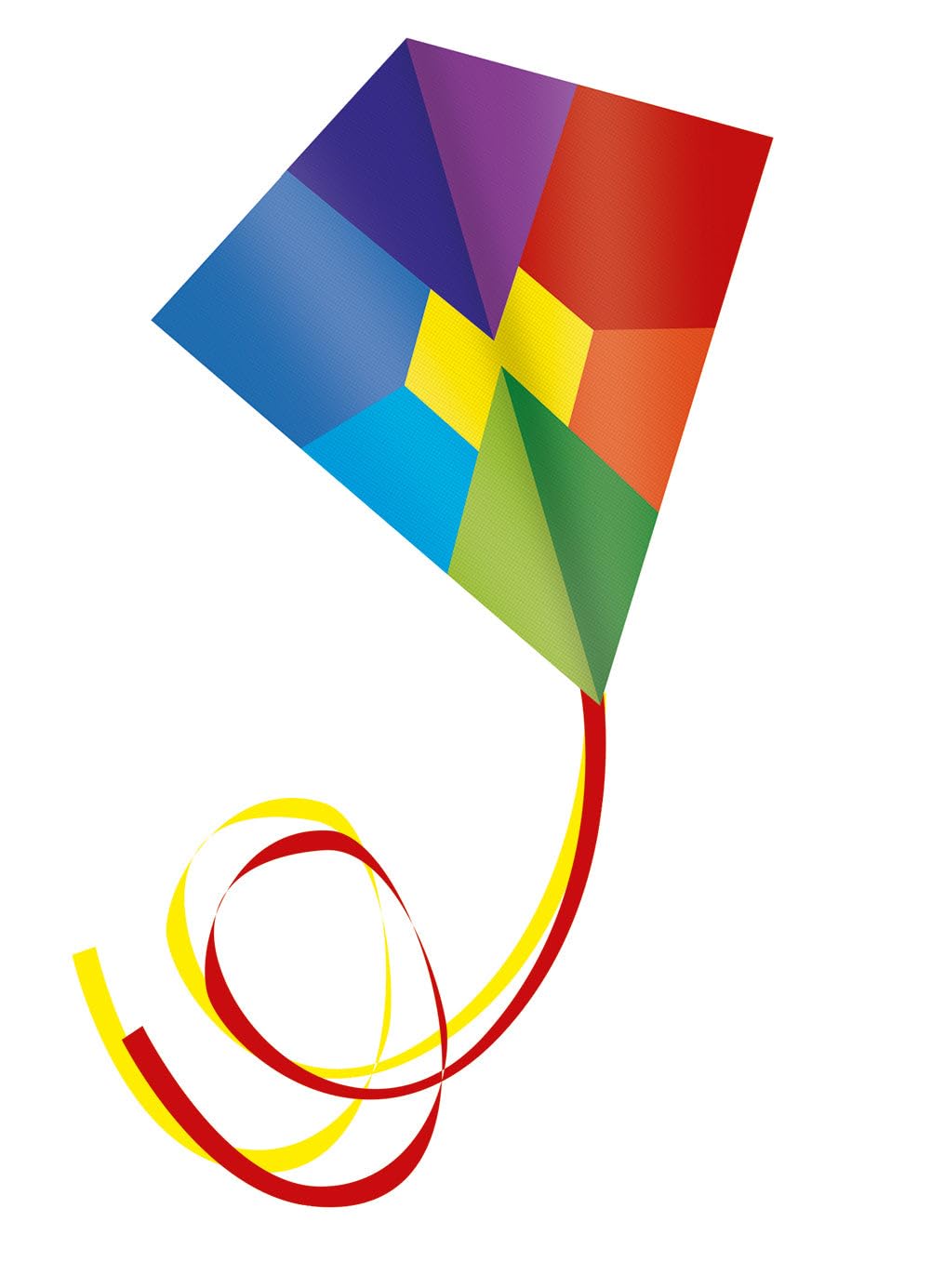 Paul Günther 1241 Giant Zircon Dragon XXL Single Line Kite for Children from 8 Years Colourful Sail and Robust Fibreglass Rods with Handle and Cord Approx. 124 x 152 cm