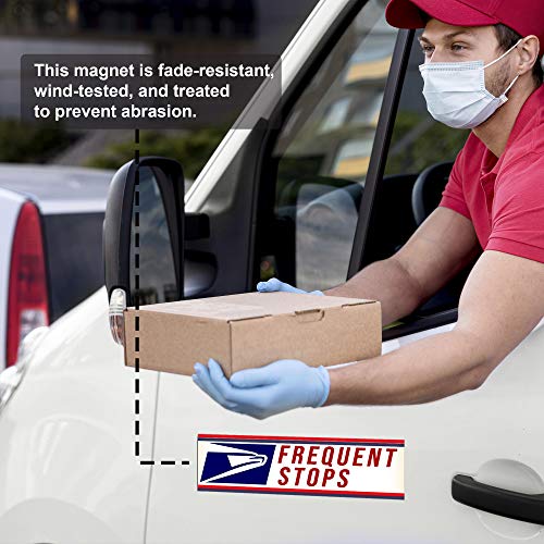 Rural Postal Carrier Sign, "FREQUENT STOPS" Sign for US Mail