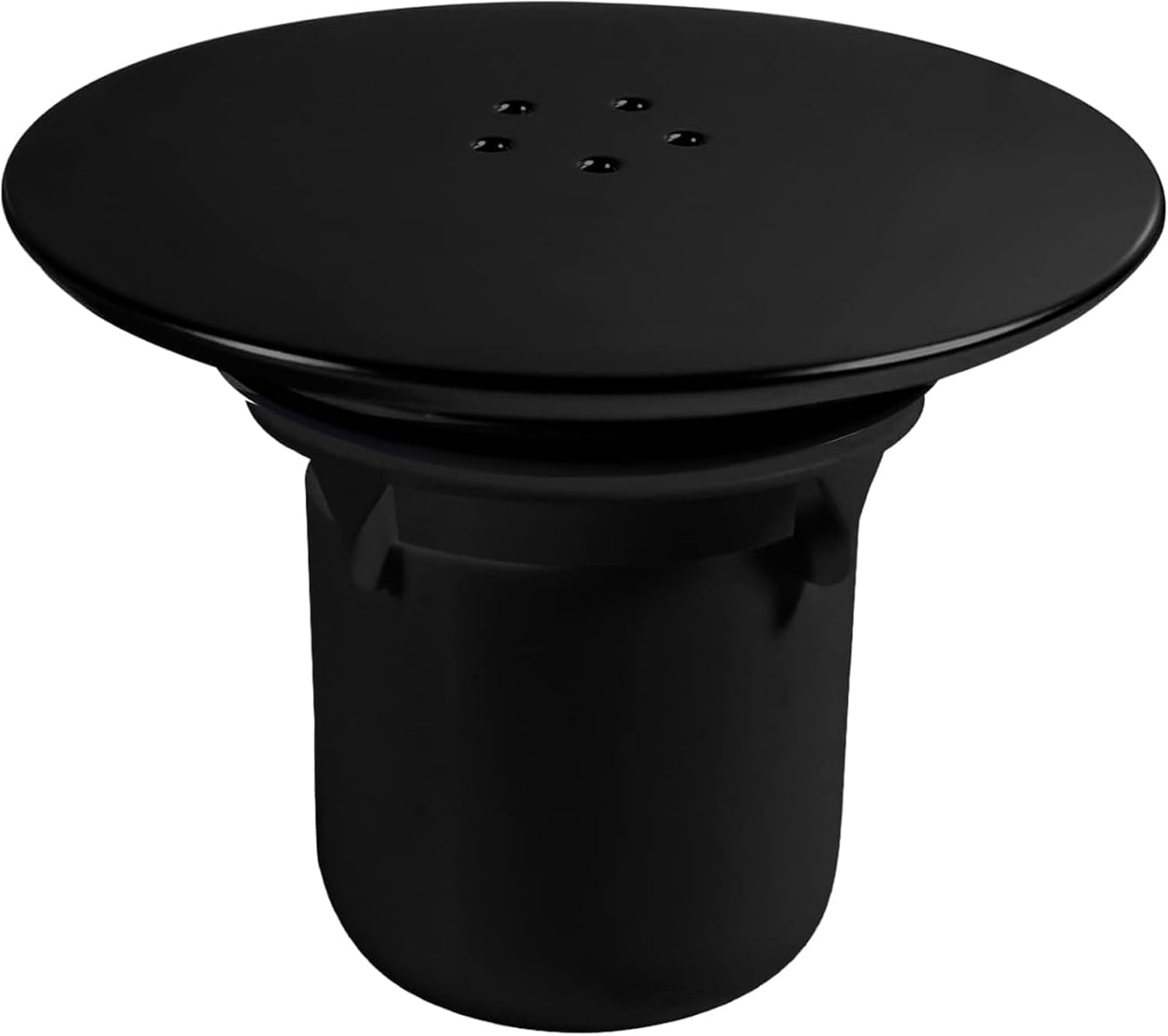 ANBOO Drain Strainer, Black 90 mm/115 mm, Polypropylene (PP), Polished Anti-Odor Shower Plug