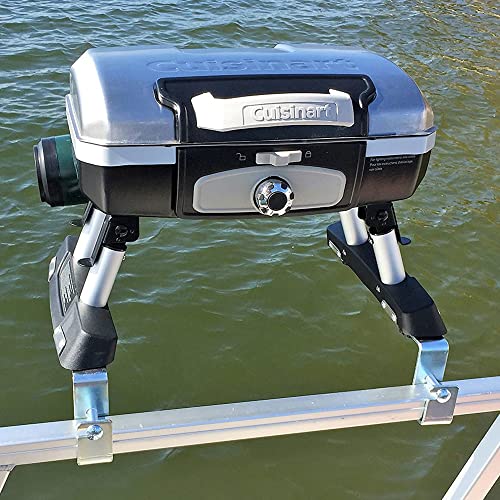 Cuisinart Grill Modified for Pontoon Boat with Arnall's Stainless Grill