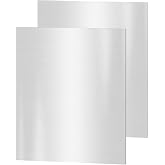 304 Stainless Steel Sheets, 2PACK 4" x 6" x 1/16" Inch Stainless Steel Plates 16 Gauge(1.5MM) Thickness Stainless Steel Shim Plates Metal Sheets for Kitchen DIY Craft Making