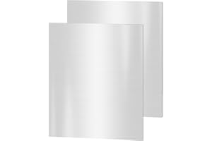 LEPOHOME 2PACK 304 Stainless Steel Sheets, 4 x 6 x 1/8 inch(10 Gauge) Thickness Stainless Steel Plates Stainless Steel Shim Plates Metal Sheets for Kitchen DIY Craft Making