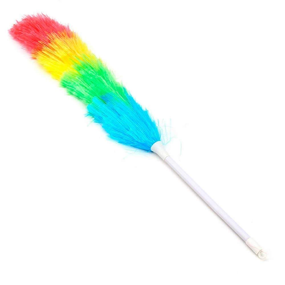 Duzzit 1.2m Telescopic Extendable Anti Static Duster Long Handle Cleaning Feather Brush, 563.5 cm