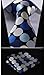 SetSense Men's Polka Dot Jacquard Woven Tie Necktie Set