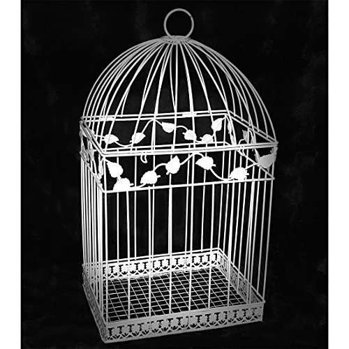 White Birdcage Wedding Gift Card Holder