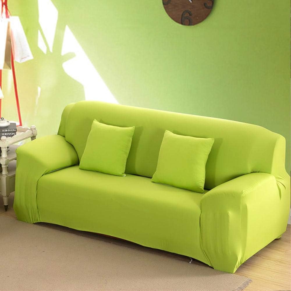 XCVBSofa cover 22 colors for choice Solid color sofa cover stretch seat couch covers Couch cover,Lemon