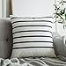 MIULEE Set of 4 Decorative Geometric Pillow Covers Modern Cotton Cushion Covers European Style for Couch Bed Sofa 18x18 Inch 45x45 cm