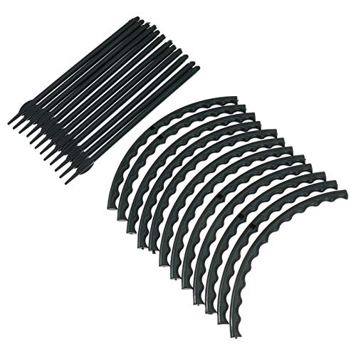 YARNOW 2 Sätze Pflanzenkletterbügel Stützringe Blumenstützring Runder Pflanzer Pflanzenstützgitter Blumentopfhalter Stützkäfig Für Gartenpflanzen Gurkenkäfig Metall Plastik Topfpflanze – Bild 4