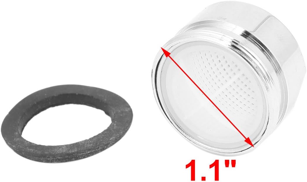 Sourcingmap 28mm Thread Silver Tone Faucet Tap Filtering Net Spout Aerator Nozzle - Image 3