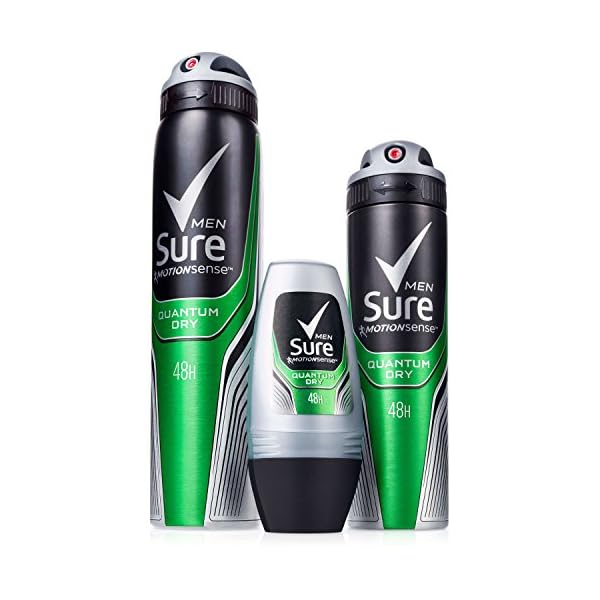 Sure-Men-Quantum-Strong-Dry-Antiperspirant-Roll-On-Deodorant-For-Men-Clean-And-Long-Lasting-Protection-And-Freshness-Anti-Sweat-And-Body-Odour-Large-Pack-6-x-50ml Sure Quantum Dry 48h protection against sweat and odour Anti-perspirant Roll On MotionSense technology deodorant for Men…