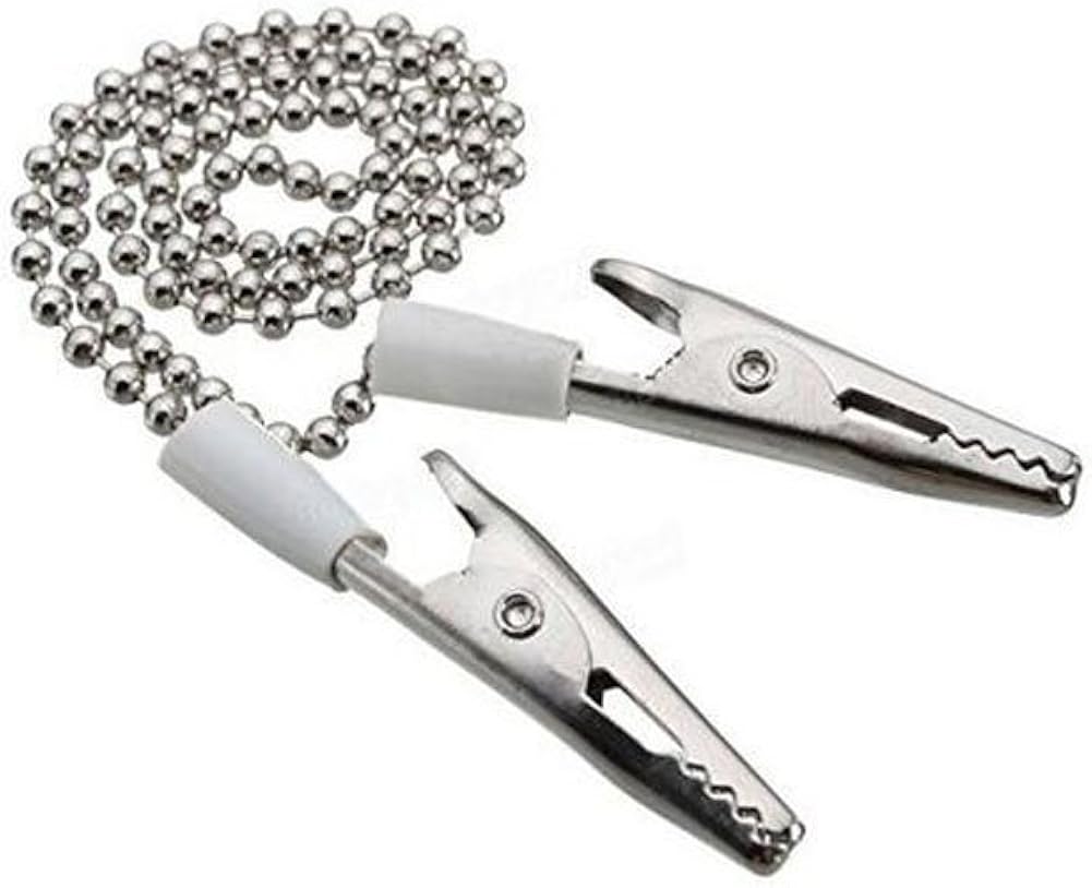 4PCS Adjustable Metal Neck Strap Napkin Clip Lanyard Neck