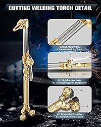 Cutting Welding Torch Kit Oxygen & Acetylene Gas
