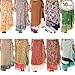 AUNERCART Wrap Around Skirt Maxi Magic Long Length Wholesale lot of 10 Pcs Reversible Two Layer Multicolor Free Size
