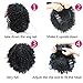 MISSQUEEN Synthetic Afro Curly Hair Wigs for Black Woman Short Kinky Hair Black Heat Resistance Fiber 14