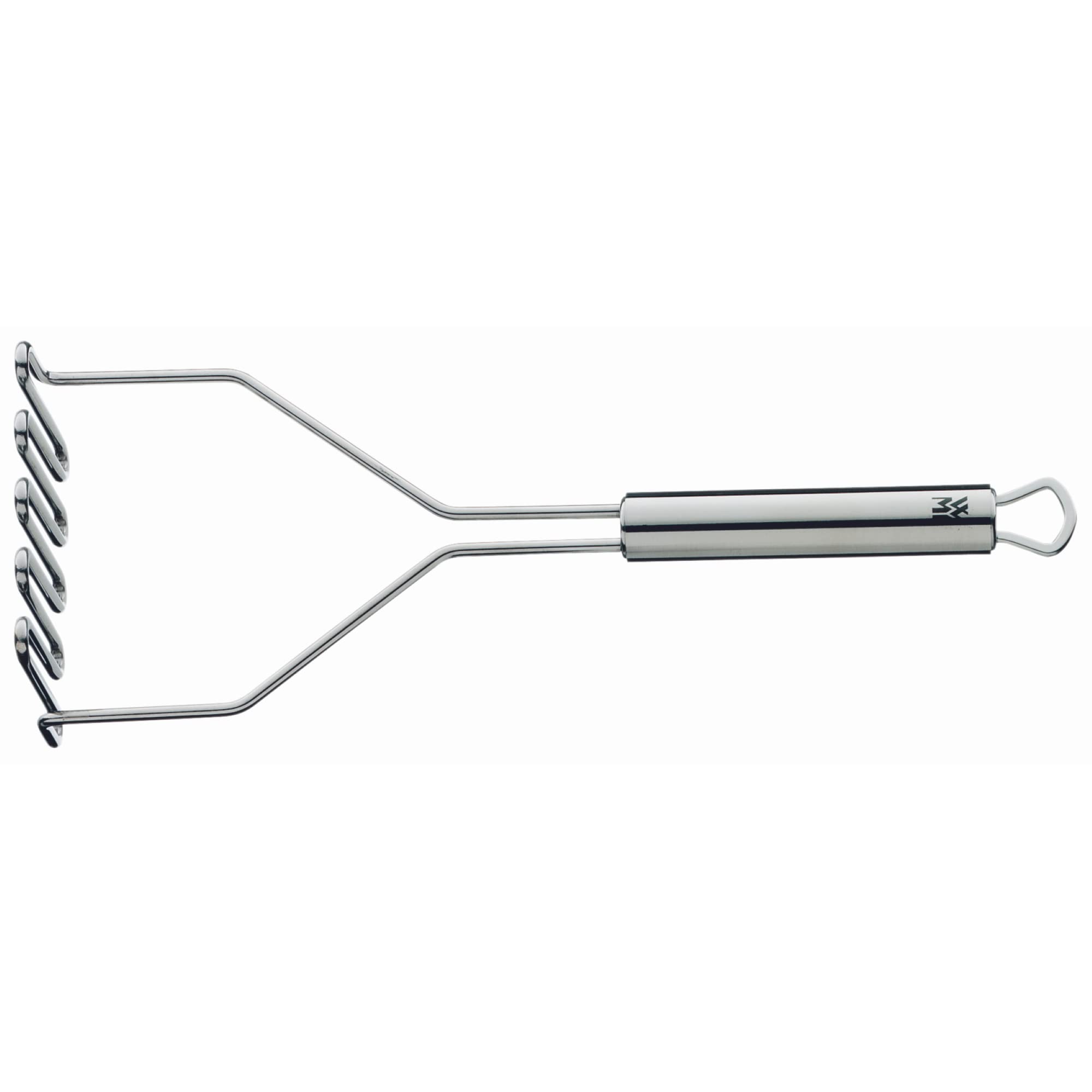 WMF Potato Masher 29 cm Profi Plus Cromargan Stainless Steel Partly Matt Dishwasher Safe, Red, 29 x 10 x 5.9 cm