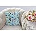 HGOD DESIGNS Gamer Pillow Covers,Decorative Throw Pillow Video Game and Game Handle Pattern Pillow Cases Cotton Linen Outdoor Indoor Square Cushion Covers for Home Sofa Couch 18x18 inch Light Blue