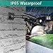 JSOT Solar Spot Lights, Outdoor 18 LED Landscape Lamps Super Bright Spotlight Waterproof Flood Lamp with Motion Sensor for Deck Yard Garden Garage Driveway (White - 4 Pack)