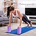 Arltb Yoga Block 2 Pack Yoga Bricks 9″ x 6″x 4″ with Metal D-Ring Yoga Strap Combo Set, Eco-Friendly EVA Foam Exercise Yoga Blocks, Improve Stability and Balance, Lightweight – Odor Resistantthumb 1