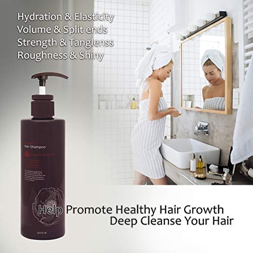 Beaueli Hair Shampoo 13.5 FL oz for Anti-Thinning Hair and Hair Loss Fortifying Shampoo for Men and Women