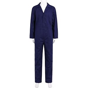 Kexcigo Men’s Work Coveralls – Utility Jumpsuit for Work | Cotton blend coveralls with front zipper, utility pockets, elastic