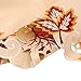 OurWarm 15 x 67 Inch Embroidered Maple Leaves Table Runner, Handmade Table Cover for Fall and Thanksgiving Party Decoration