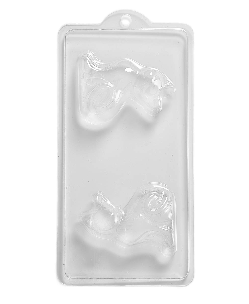 World Of Moulds | 4 Cavity Sitting Cat Soap/Bath Bomb Mould Mold K09