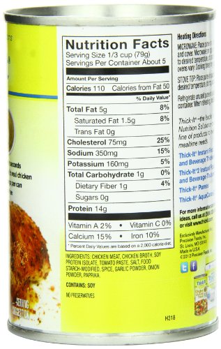 Thick-It Puree Food, Seasoned Chicken, 14 Ounce (Pack of 12) - Thumbnail 5