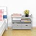 MaidMAX Closet Storage Organizer, 2nd Generation Clothes Organizer Collection with 3 Tier Shelves and 2 Collapsible Drawers for Gift