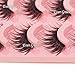Makeup 5 Pairs Natural Long Fake Eye Lashes Handmade Thick False Eyelashes Black