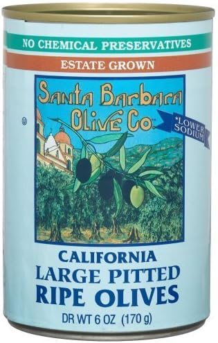 California Large Pitted Ripe Olives, 5.75 Ounce Tins (Pack of 12) ( Value Bulk Multi-pack)24