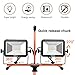 TACKLIFE Dual-Head LED Work Light, 16.5ft Wire, Detachable Metal Telescopic Tripod, IP65 Rotating Waterproof Lamps, Suitable for Gardens, Courtyards and Sites HXLWL4B
