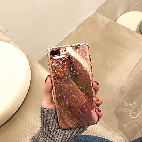 iPhone 6 Plus 6s Plus Case, Shiny Lazer Pink Hard Case Soft TPU Bumper Protective Case Cover for Apple iPhone 6S Plus / 6 Plus 5.5 Inch