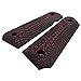 1911 Full Size G10 Grips, Black Screws Included, Mag Release, Ambi Safety Cut, Sunburst Texture, Cool Hand Brand, Red/Black