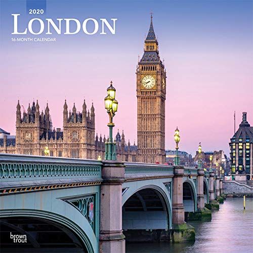 London 2020 12 x 12 Inch Monthly Square Wall Calendar, UK United Kingdom City by