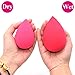 Dolovemk Extra Large Size Makeup Beauty Egg Blender Sponge (Non-Latex) Face Foundation Blending Puffs, Height:8.5cm(Dry)/10cm(Wet) (Rose)
