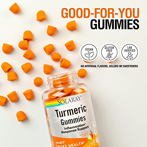 Solaray Turmeric Gummies w/Ginger Healthy Heart & Inflammation