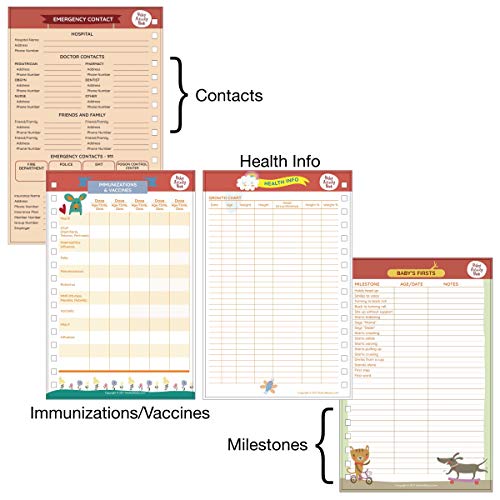 Baby Tracker Journal for Newborns (Girl Edition) - Baby Diary, Daily Activity Log, Developmental Milestones, Immunization Schedule, Health Record, Emergency Contacts, and More! - Made by Doctors for