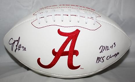 C J Mosley Autographed Alabama Crimson Tide Logo Football