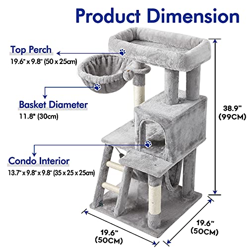 rabbitgoo Cat Tree Cat Tower for Indoor Cats, MultiLevel Cat House